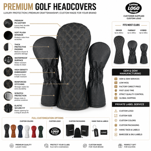 Durable Protective <b>Golf</b> Head Cover Design Elastic Band Closure Driver Soft Material For Club Safety Storage <b>Golf</b> Head Cover - Product Image 4
