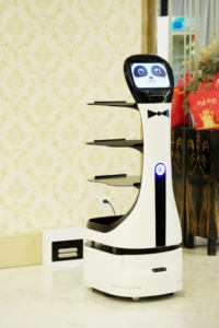 Navigation automatique intelligente à 4 couches Robot de livraison de robot d'expédition de nourriture <span class=keywords><strong>Panda</strong></span> - Product Image 6