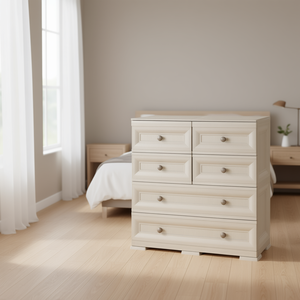 Muebles Omnimodus Classic Wood KIT 6 Cajones Angora (80cm) Cómoda con Cajones para Almacenamiento en Sala de Estar de Tontarelli - Product Image 3