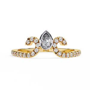 Anillo de diamante cultivado en laboratorio con corte de pera IGI certificado D/E Color 14K oro sólido rosa/amarillo/oro blanco VVS/VS claridad lujo al por mayor - Product Image 6