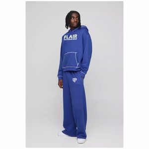 เสื้อมีฮู้ดแบบสวมหัวสำหรับผู้ชายผ้าคอตตอนออร์แกนิกสีล้วนปักลายสไตล์สตรีทไซส์ XL แบบ100% สำหรับฤดูหนาว - Product Image 5