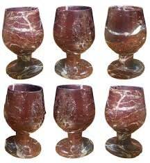 แก้วไวน์หินอ่อนหลากสีเขียว ONYX 5 "แก้วไวน์และแชมเปญทำด้วยมือหินอ่อนสีเขียว ONYX หินอ่อน - Product Image 4