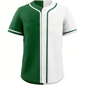 Uniforme de Béisbol Sublimado al por Mayor, 100% Poliéster, Uniforme de Béisbol para Hombre, Transpirable, Absorbente de Sudor, con Botones - Product Image 2