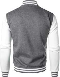 New Fashion <b>Winter</b> Plus Size Warm Comfortable Varsity Jacket Blank Casual Wear Letterman Jackets - Product Image 3