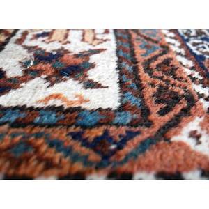 Tapis en laine noué à la main Nuray, motif médaillon rouge-orange, kilim abstrait fait main pour la maison, 9x12 rectangulaire, idéal pour les adolescents, l'entrée et le couloir. - Product Image 3