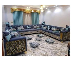 Sofá estilo Majlis árabe, diseño clásico, elegante conjunto para sala de estar, asientos de esquina de lujo, diseño que ahorra espacio - Product Image 1