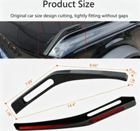 Cache de protection de capot Wind Winner pour Ford Bronco 2/4 portes 2021-2025 – Garniture de crochet de capot