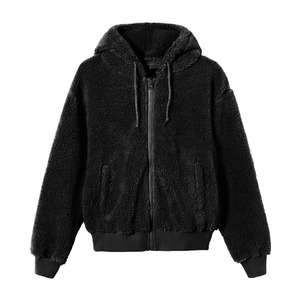 High Quality Custom <b>Men</b> Hoodie Polar <b>Fleece</b> Thick <b>Sherpa</b> Pullover With Straps Pocket OEM ODM - Product Image 6