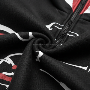 Conjunto Deportivo Estilo Punk con Estampado de Huesos de Esqueleto para Hombre, Sudadera con Capucha y Cremallera Completa con Máscara Facial y Pantalones Jogger de Pierna Ancha, Ropa Urbana - Product Image 5