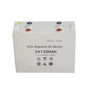 Batteria al GEL di qualità Standard 2V 1200AH per scopi di conservazione di energia solare batterie regolate a prezzi migliori