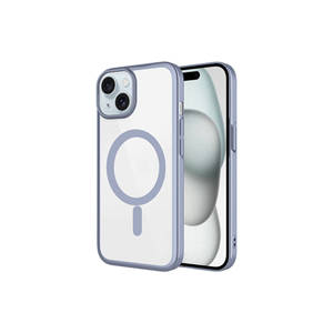 Coque de protection anti-traces de doigts de qualité supérieure compatible MagSafe pour iPhone 15 Plus, étui de chargement sans fil en PC rigide mat - Product Image 1