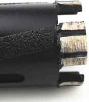 OUDU M14 Foret diamanté en acier brasé sous vide pour granit, scie cloche 6mm 8mm de diamètre, finition oxyde noir, garantie 3 ans