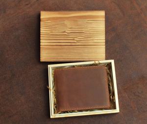 Portefeuille ouvert vintage unisexe en cuir de vache véritable de haute qualité, gravé sur mesure, cadeau pour le 3ème anniversaire, pour elle, LW-0053 - Product Image 6