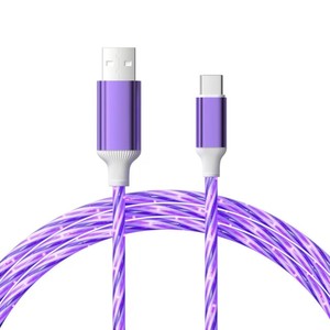 USB 5<span class=keywords><strong>ส</strong></span>ีเป็น Type C ชาร์จเร็วสายเคเบิลข้อมูลไหลเย็นมองเห็นได้สำหรับ IPhone15/16 Samsung S23/S24 iPad Pro และอุปกรณ์อื่นๆ - Product Image 4