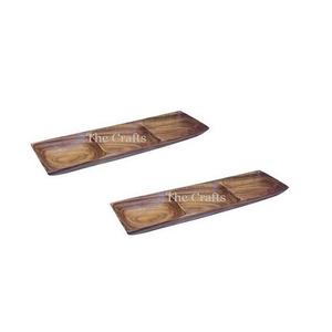 Plateau de service pour chocolat au design classique, plateau à fruits secs en bois de haute qualité pour table et cuisine - Product Image 1