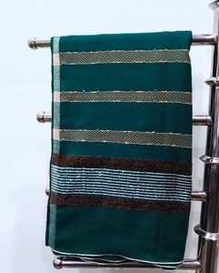 Chất Lượng Cao Phụ Nữ Sang Trọng Khăn Choàng Phong Cách Nóng Tất Cả Các Mùa Phụ Nữ Cashmere Khăn Choàng Với Nhung Boarder Thiết Kế - Product Image 2