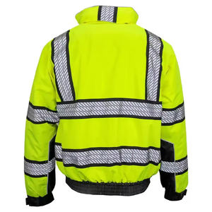 Chaqueta de Seguridad Profesional Resistente al Viento, Impermeable, con Forro Térmico para Clima Frío, Alta Visibilidad, Reflectante, de Poliéster - Product Image 6