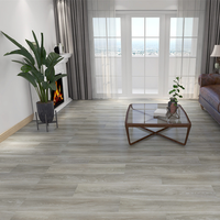 Revêtement de sol en vinyle SPC moderne pour intérieur, planches PVC à clipser, antidérapant, surface unie, design graphique, salon