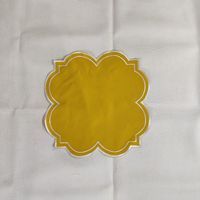 Serviettes en tissu 100% coton vintage brodées personnalisables avec passepoil, faites à la main, pour mariage, événement, maison, restaurant, fête, Jhelum