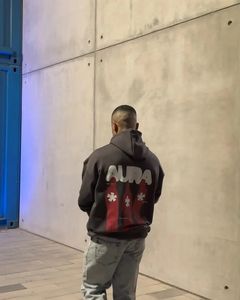 Sudadera con Capucha Personalizada Aura Vintage Essential, 100% Algodón, Forro Polar de Alta Calidad para Invierno, Sudadera con Capucha Estampada con Logotipo para Hombre - Product Image 4