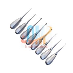 Ensemble d'ascenseur de racine dentaire en acier inoxydable ailé OMI Instruments de chirurgie dentaire de base vétérinaires de haute qualité - Product Image 2