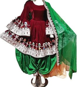 Ropa tradicional hecha a mano vestido afgano de alta calidad mejor Material afgano Vintage vestidos de mujer 0730 - Product Image 2