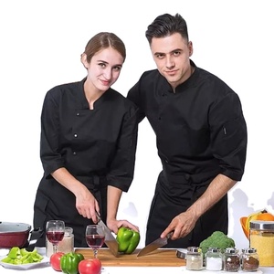 Đồng Phục Đầu Bếp Làm Việc Dài Tay Cho Nam Đồng Phục Khách Sạn Đầu Bếp Cho Nam Quần Áo Bồi Bàn Giá Rẻ Đồng Phục Đầu Bếp Nam Sản Xuất Tại Ấn Độ Giá Rẻ - Product Image 6