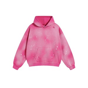Personnalisé en gros pas cher 450 gsm sweat-shirt lavage à l'acide patch travail chenille patch pull à capuche - Product Image 1