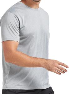 Camisetas de corte regular para hombre, camisetas atléticas para correr, gimnasio, entrenamiento, manga corta, camisetas de algodón 100% de alta calidad para hombre - Product Image 2