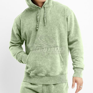 New Arrival Hot Sale <b>Men</b> Acid Wash Hoodies 100% Cotton Solid Winter Wholesale Custom Design - Product Image 1