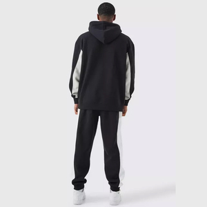 Venta al por mayor nuevos hombres de alta calidad anti-pilling pulóver con capucha de moda impreso en blanco Panel bordado Technics OEM compatible - Product Image 5