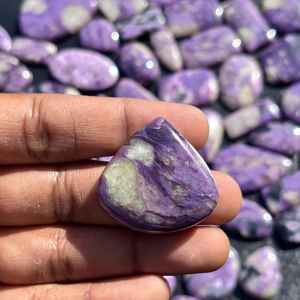 Charoite Gemstone Lot Cabochon en gros 100 pour cent naturel de qualité supérieure pour les bijoux faits à la main et l'artisanat - Product Image 3