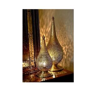 Decorative metal <b>lantern</b> with antique <b>white</b> finish for living room balcony patio and festive occasions - Product Image 6