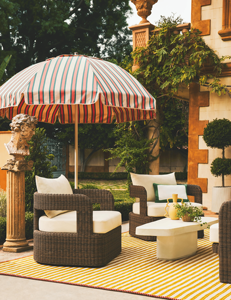 ที่นั่งกลางแจ้งที่มีโครงหวายและพนักพิงเบาะ - Product Image 6