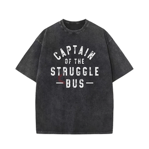 เสื้อยืดสำหรับผู้ชายและผู้หญิงเสื้อซักแบบวินเทจโอเวอร์ไซซ์เสื้อยืดผ้าฝ้ายลายกราฟิก - Product Image 2