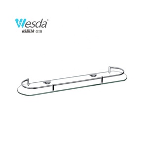 Usine directe en vrac vente verre trempé support en acier inoxydable douche organisateur étagères coin pour Boutique <span class=keywords><strong>pharmacie</strong></span> salle de bain - Product Image 2