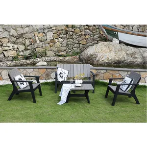 Popular 4 Pcs Patio Wicker Rattan Sofa Set Outdoor Garden Furniture