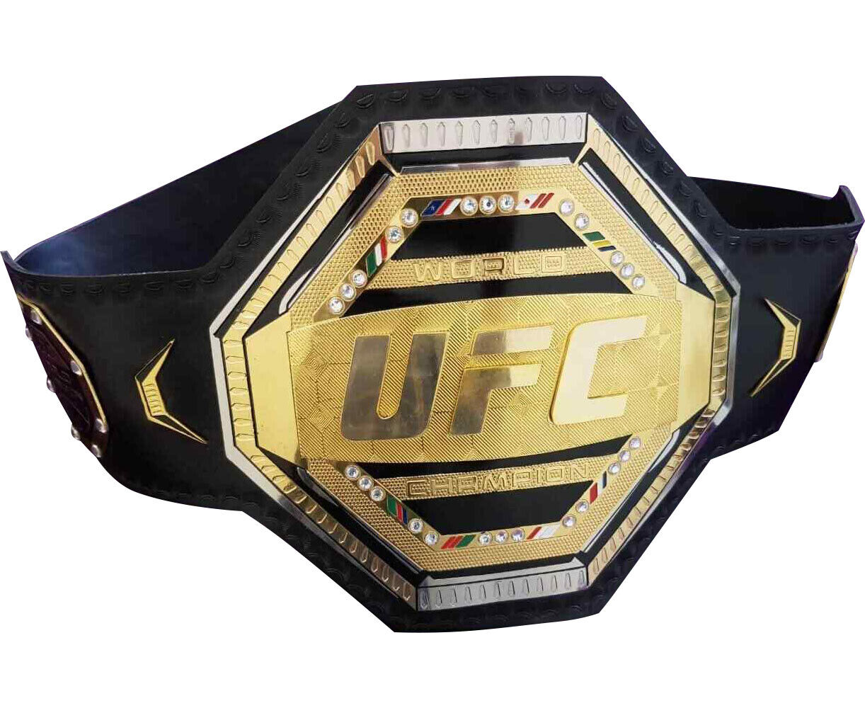 UFC チャンピオンベルト レプリカ ストーン付き 世界 ブラック 黒 金