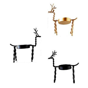 Bougeoir décoratif de noël en métal fer renne bougeoir pour la maison hôtel Restaurant fournitures - Product Image 4