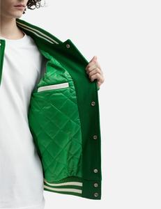 Hot Style Custom Logo Button Ribbed collar With Cuffs <b>Varsity</b> <b>Jacket</b> For <b>Men</b> Letterman College Baseball <b>Bomber</b> <b>Varsity</b> <b>Jacket</b> - Product Image 4