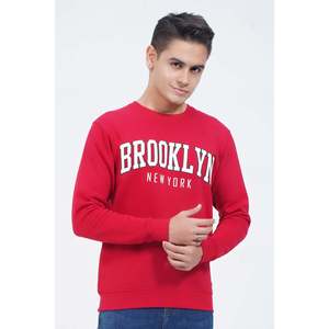 Sweat-shirt à col rond EDUARD pour homme avec logo personnalisé, manches longues, 100 % coton French Terry, anti-plis, taille XXS, sérigraphie unie - Product Image 1