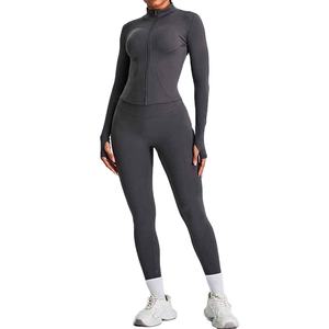 Nuevo Conjunto Deportivo para Mujer, Camiseta Ajustada de Gimnasio y Leggings, Conjuntos de Yoga, Conjunto de 2 Piezas para Mujer, Manga Larga, Fitness, Yoga - Product Image 6
