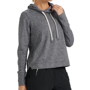 Sudadera con capucha ligera básica de alta calidad para mujer hecha a medida Terry Fabric con talla grande transpirable OEM - Product Image 5