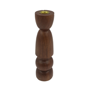 Venta al por mayor a granel Decoración del hogar Portavelas de madera y metal Marfil Mesa Centro de mesa Diseño moderno - Product Image 5