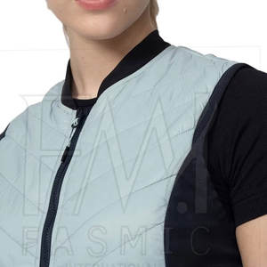 Chaleco Deportivo de Punto con Cierre y Protección Contra el Viento, 100% Poliéster, para Mujer, con Logotipo Personalizado - Product Image 3