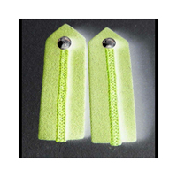 Écussons de col de général de l'Armée aérienne soviétique pour uniforme de cérémonie, écussons de col de gorget pour uniforme de cérémonie, brodés à la main en fil de laine, tissu écologique