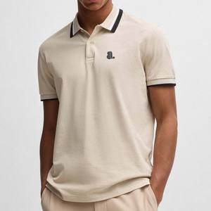 Camisas Casuales para Hombre, Corte Regular, Diseño de Logotipo Personalizado 2026, 100% Fibra de Bambú, Tejido Jersey Transpirable, Manga Corta, Color Sólido - Product Image 1