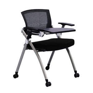 Beema 02 BFGX005 <b>Foldable</b> Mesh Back Office Chair with Writing <b>Desk</b> - Product Image 1