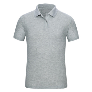Vêtements de sport en gros en ligne, emballage personnalisé, grandes tailles pour hommes, chemises en Spandex/Coton, unies, anti-plis, manches courtes, qualité supérieure - Product Image 4