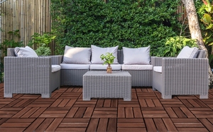 กระเบื้องไม้อะคาเซียเนื้อ FG-VG06สุดฮอตสำหรับตกแต่งบ้านระเบียง/ลานหลัง/สวนกระเบื้องปูพื้นทำจากไม้ - Product Image 6